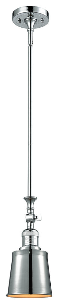 1-Light Dimmable LED Addison 5" Mini Pendant, Polished Chrome