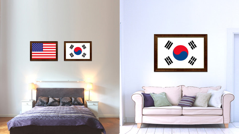 Korea Country Flag Canvas Print, 27"x39"