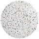 Tupelo 47" Round Terrazzo Dining Table, Gold White