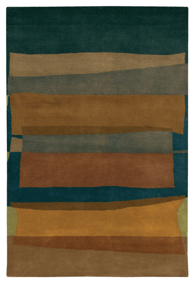 Kathryn Doherty Contemporary Area Rug, 5''x7''6" Rectangle