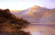 Senior Alfred De Breanski Sunset on the Loch, 18"x27" Wall Decal