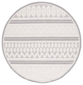 Safavieh Cottage Collection COT208A Rug, Ivory/Grey, 6'7" X 6'7" Round