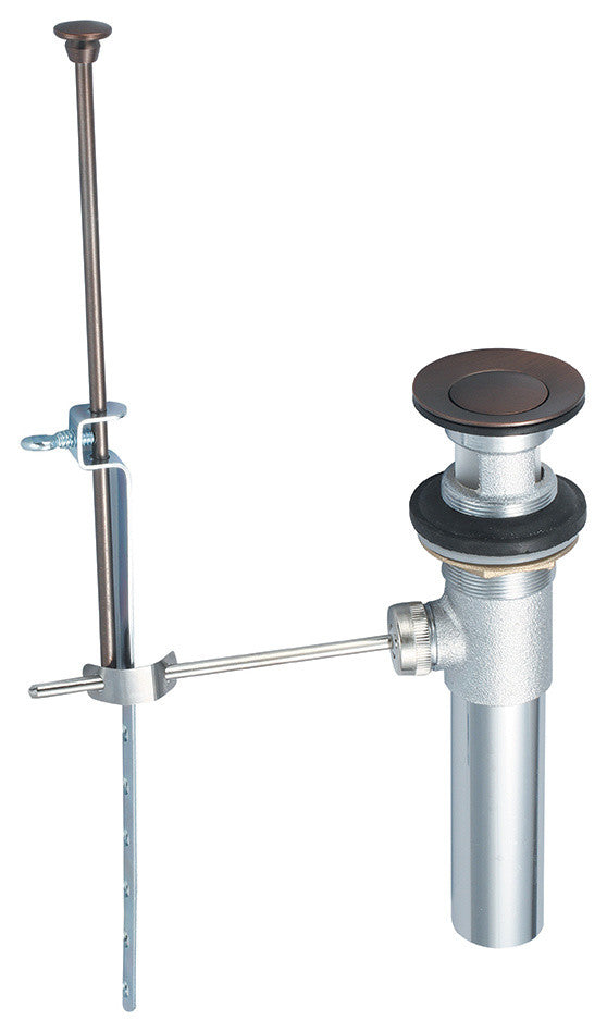 Brass Pop-Up Drain Assembly, Oil Rubbed Bronze