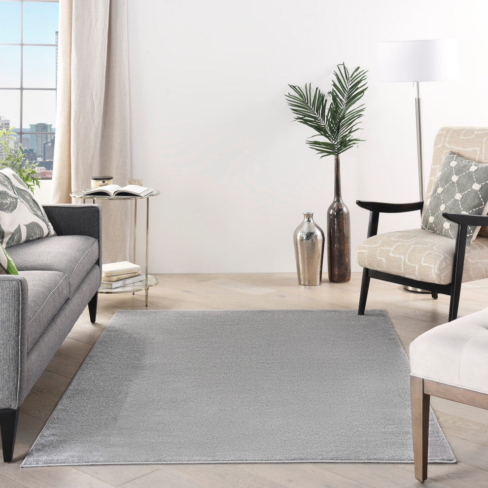 Nourison Essentials 5' x 7' Silver Grey Outdoor Area Rug