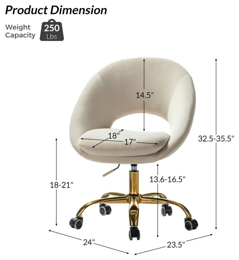 Savas Task Chair, Tan