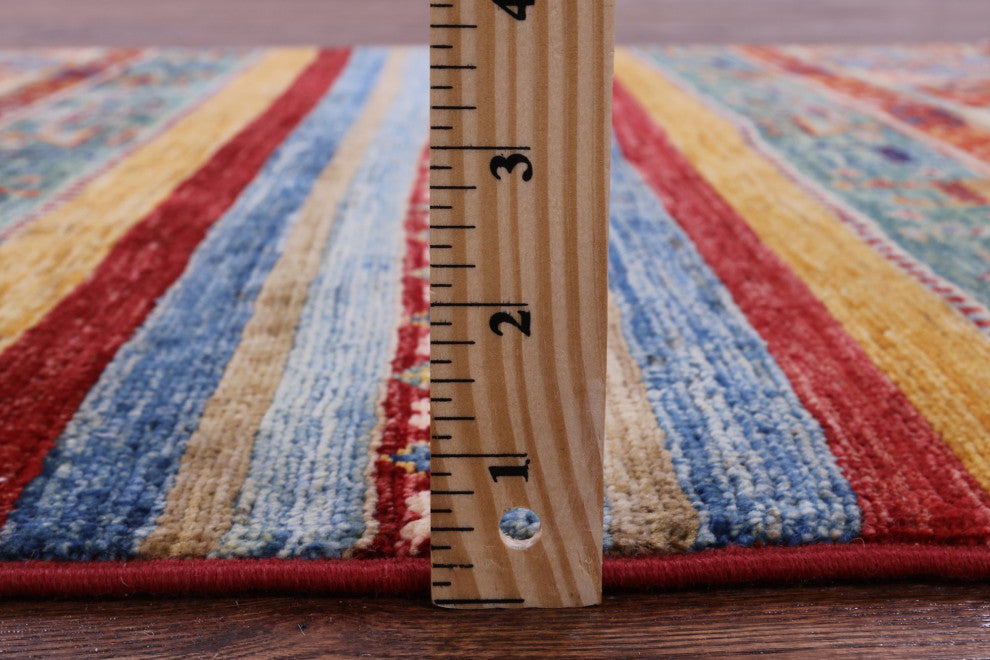 Handmade Persian Gabbeh Tribal Wool Rug 3' 3" X 4' 10" Q10803