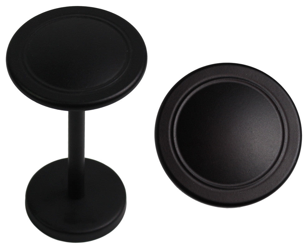 Button Medallion Drapery Holdback, Black, 1 Pc.