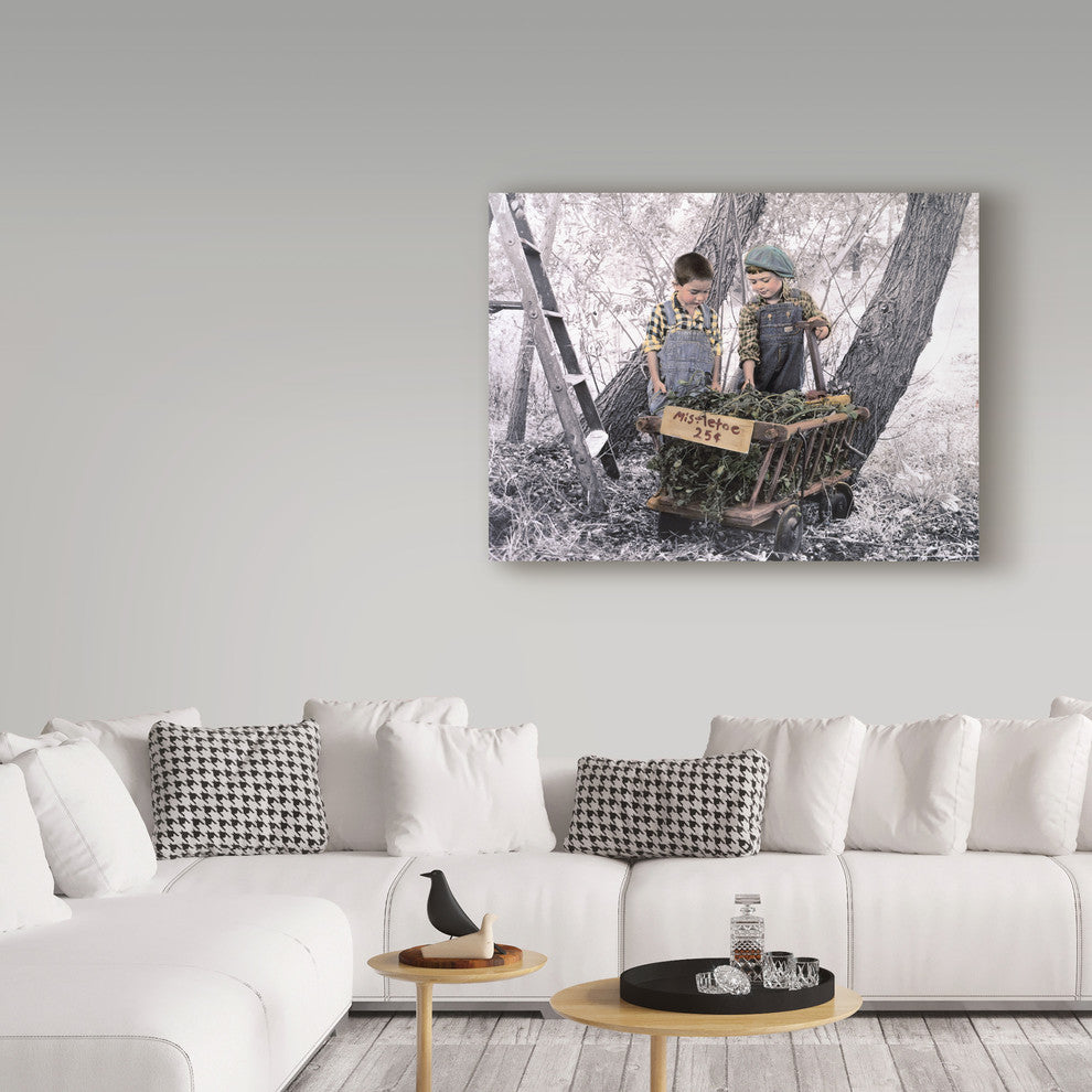 Sharon Forbes 'Mistletoe' Canvas Art, 19"x14"
