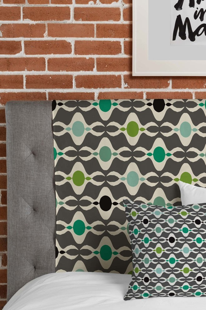 Deny Designs Karen Harris Coming  Undone In Succulent Dark Tapestry