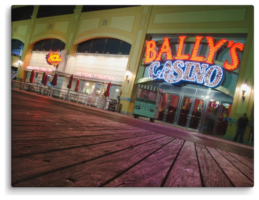 Low on the Boards Night Photography Canvas Wall Art Print, 18" X 24"
