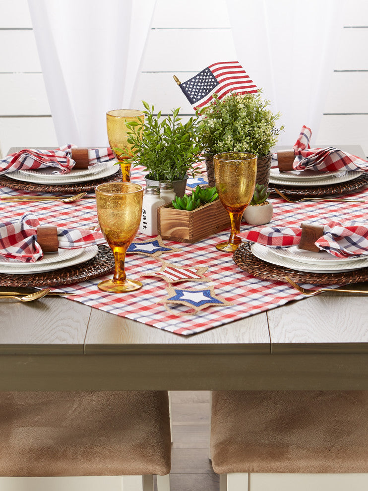 American Plaid Tablecloth 60X104