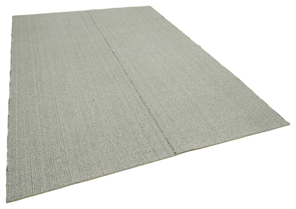 Rug N Carpet - Hand-knotted Turkish 6' 11'' x 10'  Modern Design Wool Kilim Rug