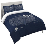 Hand Ltrd USMap Blprt Queen