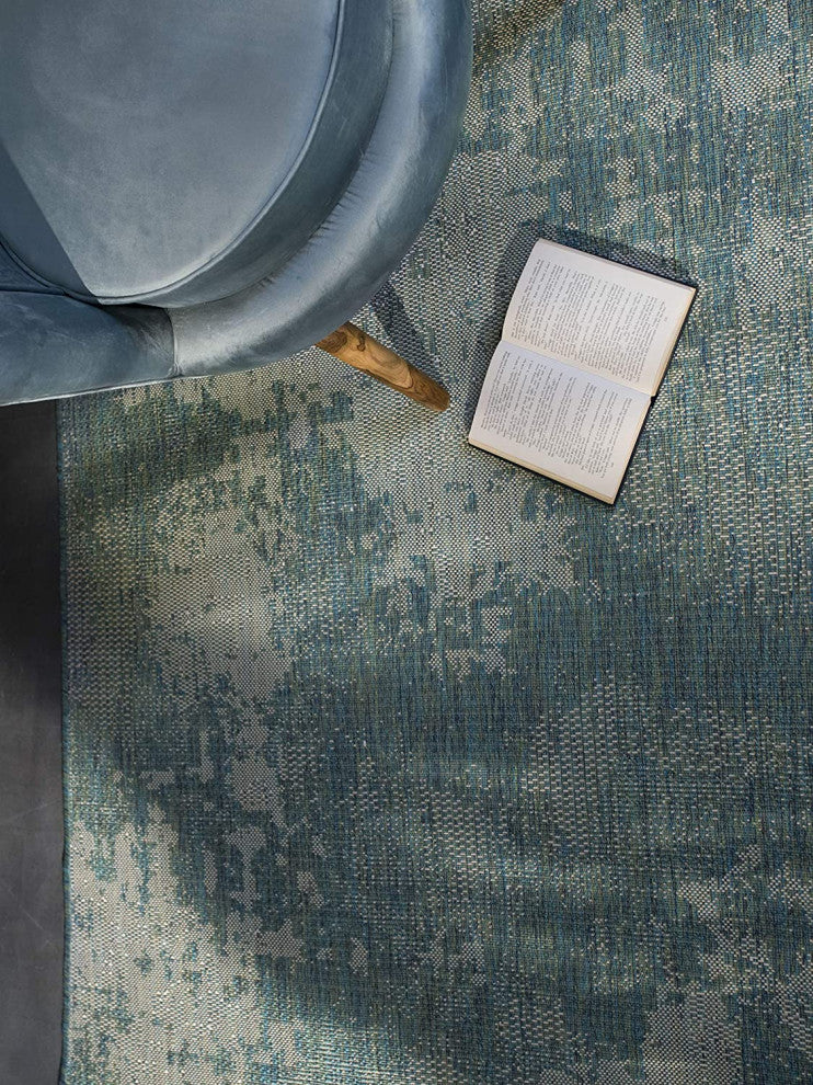 Outdoor Collection Vintage Rug - Bohemian Rug, Ocean, 7'10"x10'