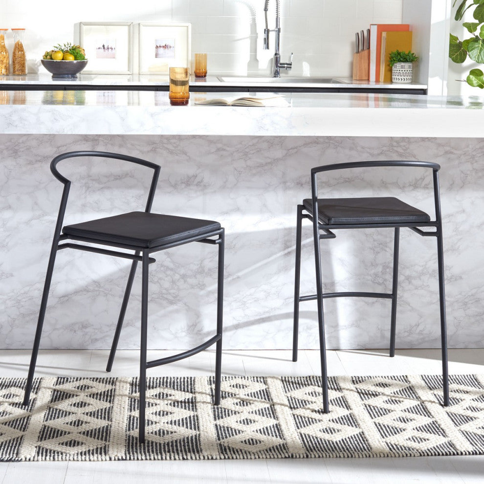 Safavieh Knightley Counter Stool, Black