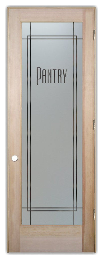 Pantry Door - Ultra Pantry - Douglas Fir (stain grade) - 24" x 80" - Knob on...