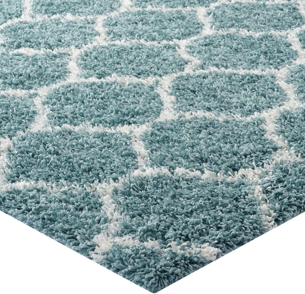 Solvea Moroccan Trellis 5x8 Shag Area Rug