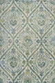 HomeRoots 7' x 10' Polypropylene Ivory or Teal Area Rug
