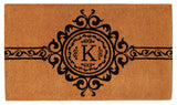 Garbo Monogram Doormat, Extra-Thick 18"x30", Letter K