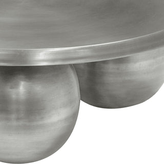 Globus Iron Metal Coffee Table, Silver