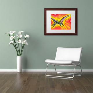 Dean Russo 'Pterodactyl' Matted Framed Art, Wood Frame, White Mat, 14x11
