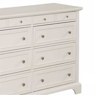 Homestyles Naples Off White Wood Dresser with Felt Lined Top Drawers