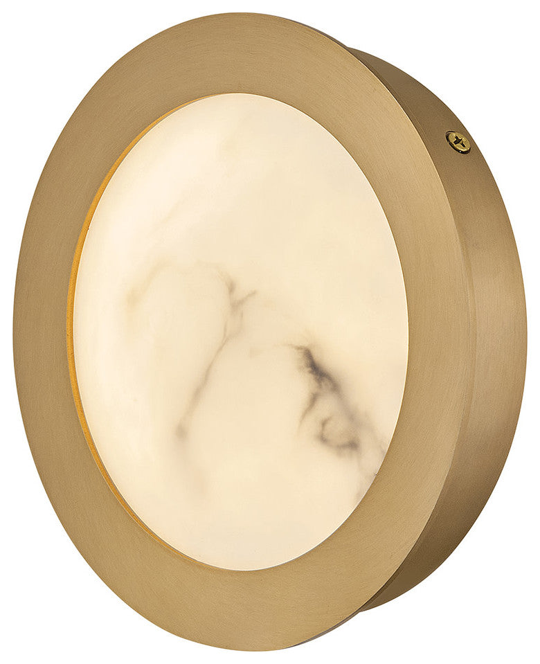 Fredrick Ramond Cava Small Sconce, Lacquered Brass