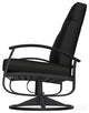 Belle Isle Cushion Deep Seat Outdoor Swivel Rocker, Black/Black