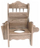 Amish Made Oak Potty Training Chair, Sandstone Stain, With Lid
