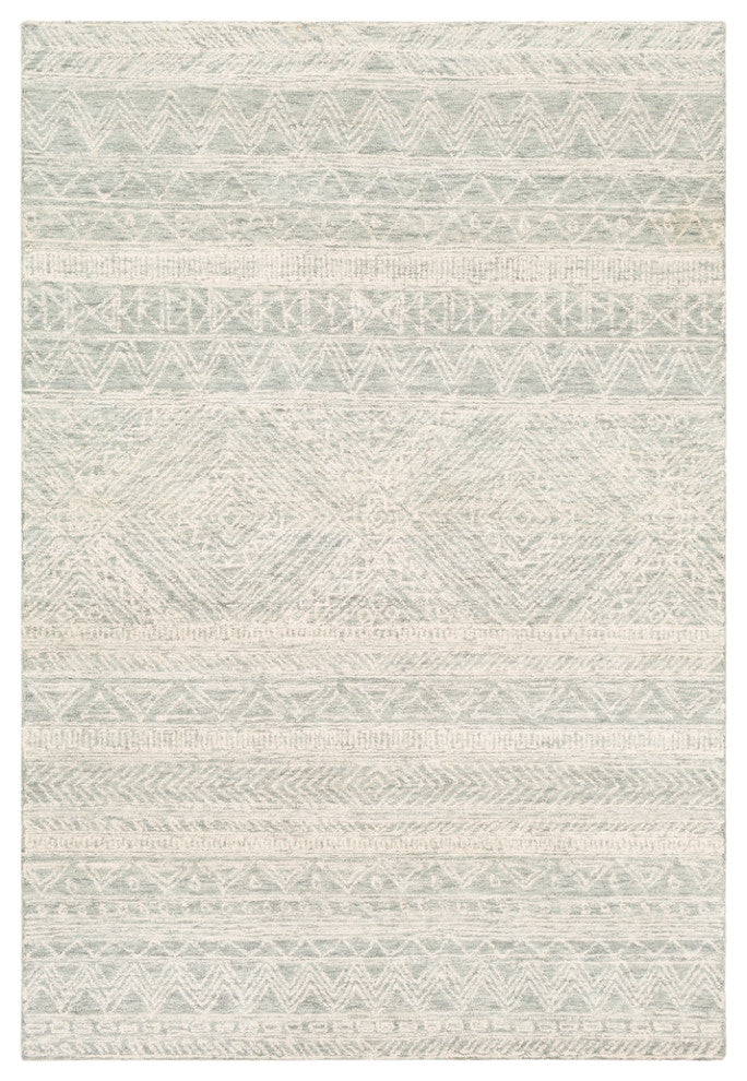 Surya Newcastle NCS-2312 Bohemian Area Rug, Sea Foam, 9' X 12' Rectangle