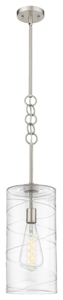 Innovations 380-1S-SN-G381-8CL 1-Light Mini Pendant, Brushed Satin Nickel