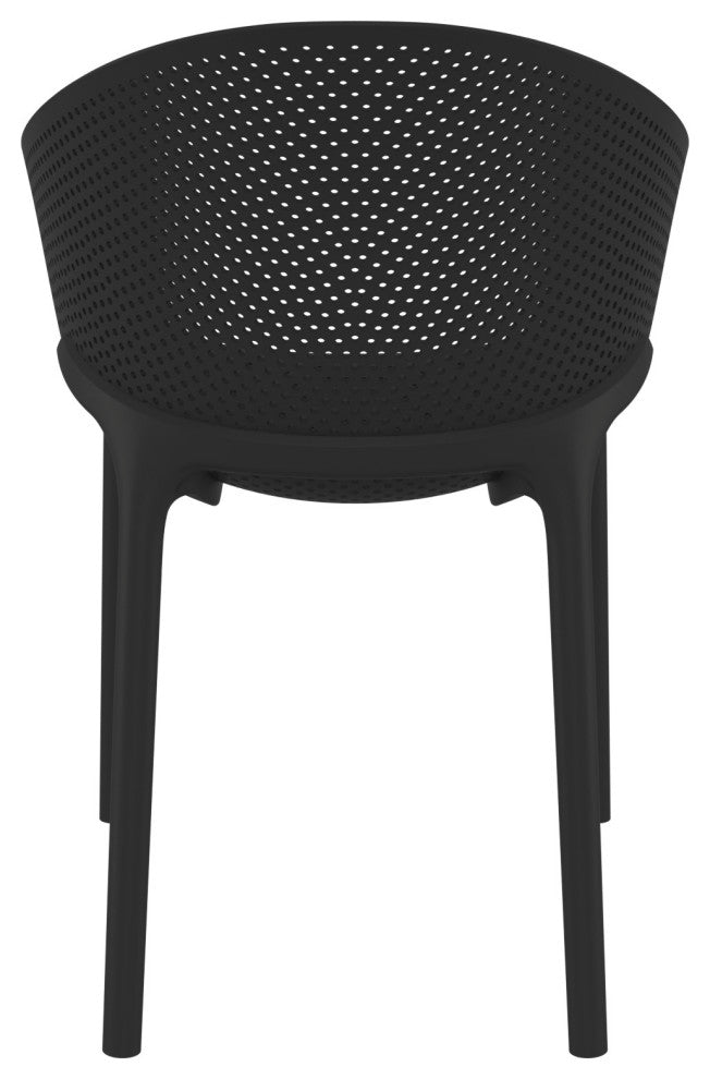 Sky Pro Stacking Dining Chair Black Set of 2