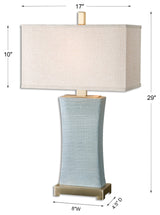 Uttermost Cantarana Blue Gray Table Lamp