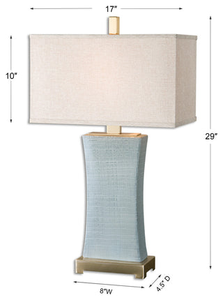 Uttermost Cantarana Blue Gray Table Lamp