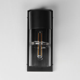 ET2 E26142-142 Smokestack 14" Tall LED Outdoor Wall Sconce - Black