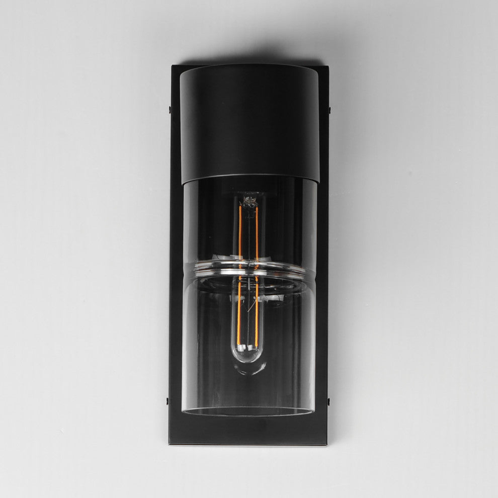 ET2 E26142-142 Smokestack 14" Tall LED Outdoor Wall Sconce - Black