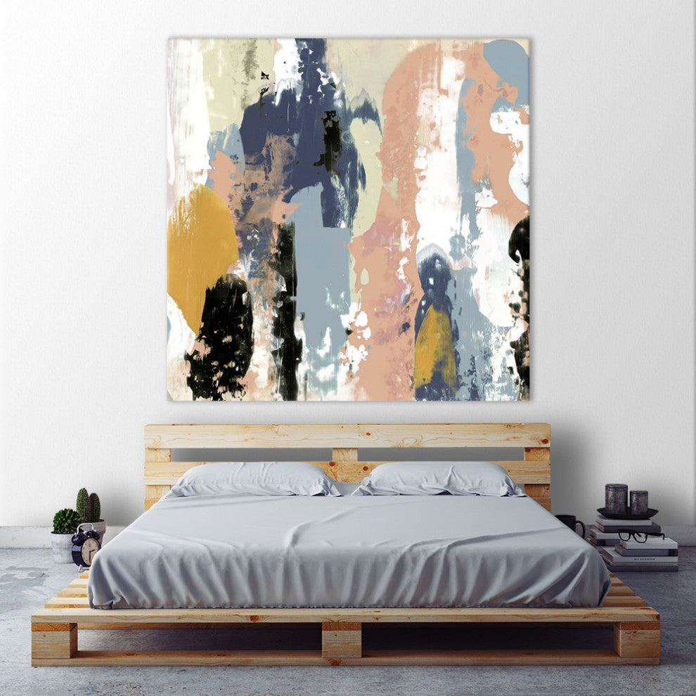 "Blueberry Swatches I" Fine Art Giant Canvas Print, 54"x54"