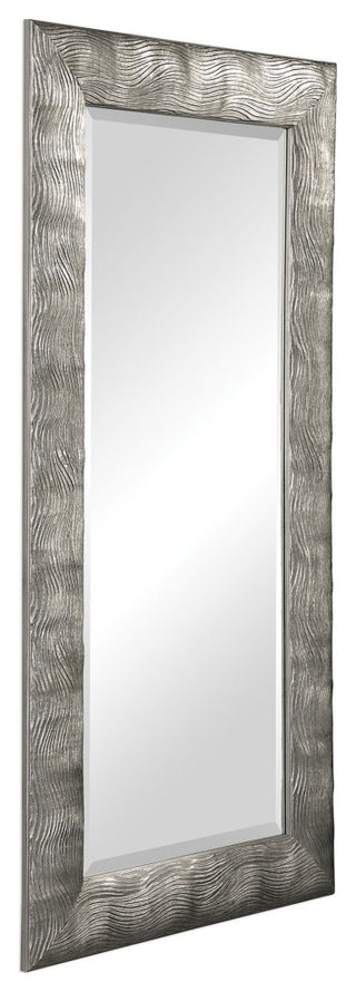 Uttermost 09447 Maeona 30" W x 60" H Rectangular Glass Framed - Metallic Silver