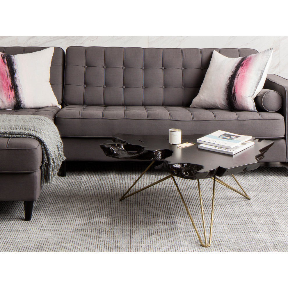 Contemporary Tectona Coffee Table Dark Brown - Brown