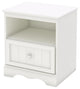 South Shore Savannah 1-Drawer Nightstand, Pure White