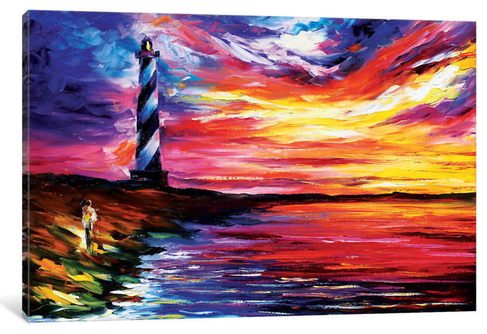 "Lighthouse Gallery" by Leonid Afremov, 18x12x1.5"