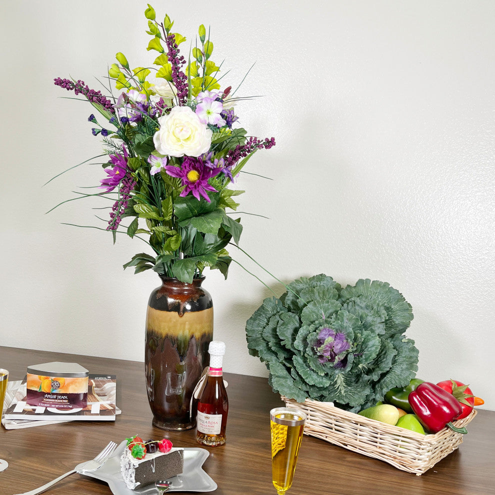 30 Stems Artificial Dahlia, Violet