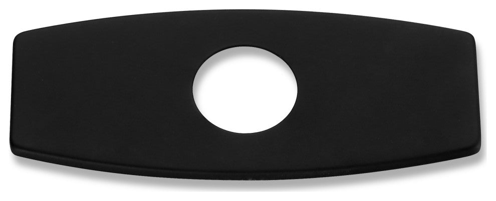 Luxier Kitchen Faucet Single-Hole Deck Plate, 6.25", Matte Black