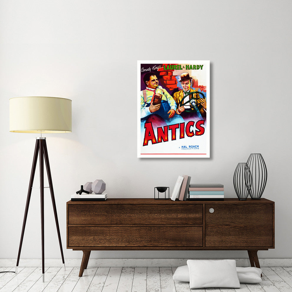 "Laurel & Hardy - Antics" Canvas by Hollywood Photo Archive, 30x40"