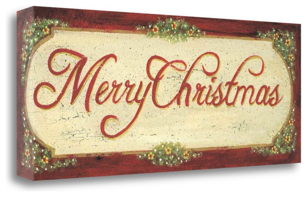 "Merry Christmas" By Jo Moulton, Giclee Print on Gallery Wrap Canvas