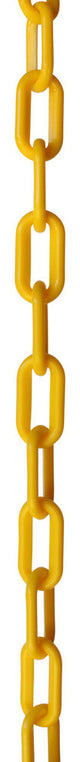 Plastic Standard Link Barrier Chain, Various Finishes, 2 Sizes, Yellow, U50