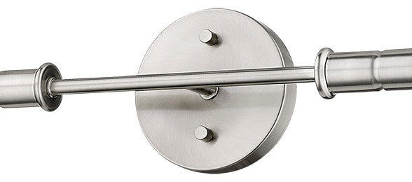 2 Light Simple Vanity Sconce for Wall Mount in Satin Nickel