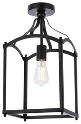 Judy 1-Light Flush Mount, Black