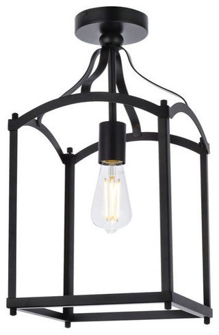 Judy 1-Light Flush Mount, Black