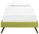 Modway Bedroom Helen Twin Fabric Bed Frame With Round Splayed Legs